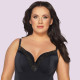 Ava  Γυναικείο Μαύρο Ολόσωμο Μαγιό Με Ελαφρια Ενίσχυση για Μεγάλο Στήθος SKJ-58