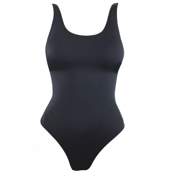 Rock Club Swimsuit Γυναικείο Μαγιό Ολόσωμο με Ανοιχτή Πλάτη Κλασικό Μαύρο BP4000