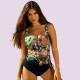Self  Luxury Swimwear Γυναικείο Ολόσωμο για μεγάλο στήθος με ενίσχυση  & ρυθμιζόμενες τιράντες S1134HA13 Hawaii floral