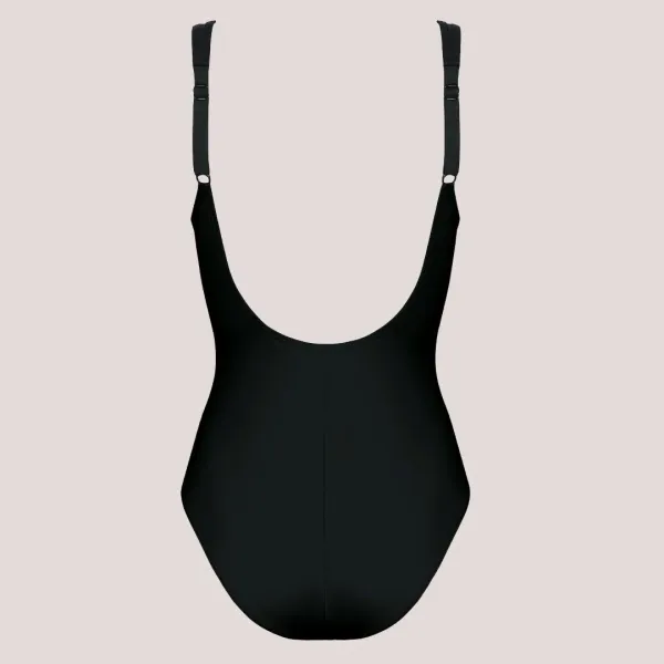 Self Sport Swimwear Γυναικείο Ολόσωμο μαύρο μαγιό ιδανικό για κολυμβητήριο & σπορ S36RW.20 Pacific