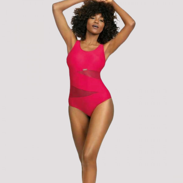 Self Γυναικείο Ολόσωμο μαγιό Sport Ροζ με διαφάνειες S36W.2d Luxury Swimwear 2024 Pink