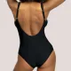 Self Γυναικείο Ολόσωμο μαγιό Sport collection Μαύρο με διαφάνειες S36W.19A Luxury Swimwear Black