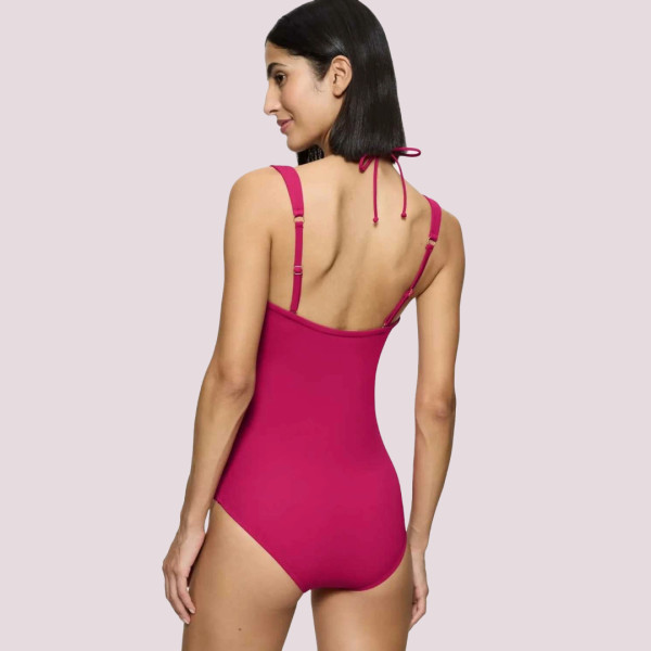 Triumph Γυναικείο Ολόσωμο Στράπλες Φούξια Μαγιό ιδανικό μεγάλο Στήθος & μεγάλα μεγέθη 10222234-00NW/NW