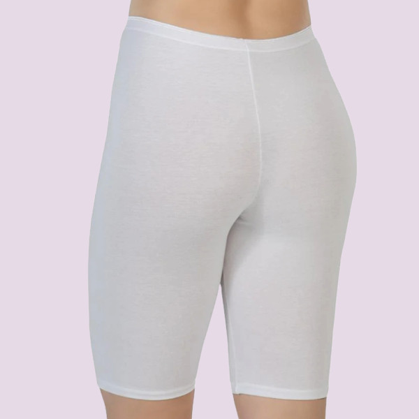 Blackspade Γυναικείο Λεύκο Βαμβακερό Λαστέξ  Με Πόδι 1309 Essential Short Legging