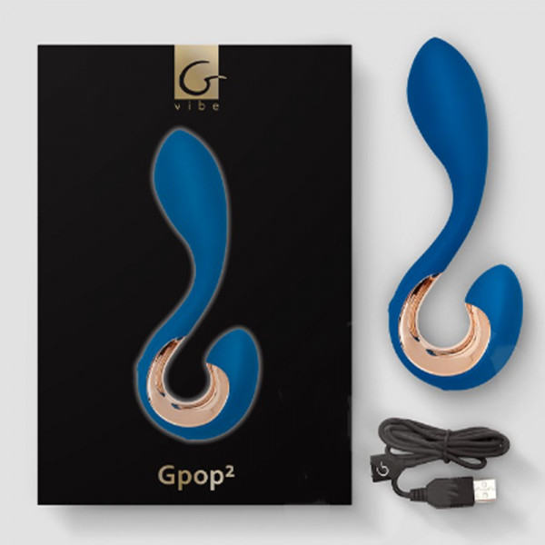 GVibe Δονητής με Λαβή Gpop2 Premium Toy Μπλέ