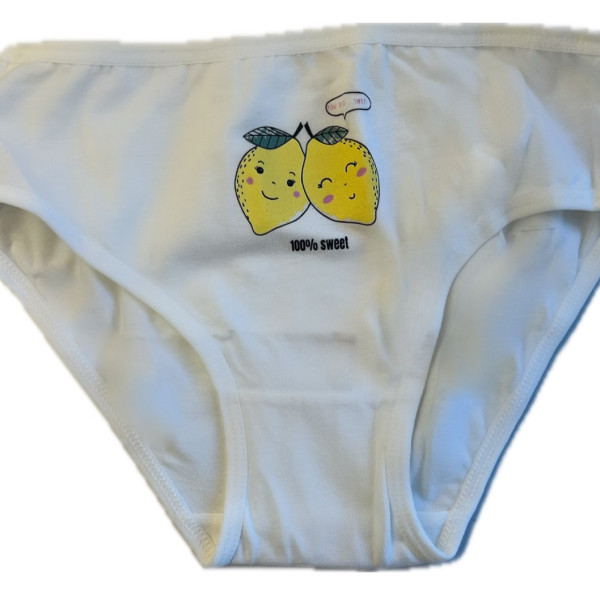 Berrak Kids Βαμβακερά Εσώρουχα για Κορίτσια - Σετ 3 Τεμαχίων 6865 Lemons