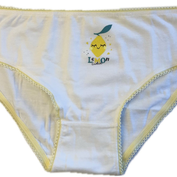 Berrak Kids Βαμβακερά Εσώρουχα για Κορίτσια - Σετ 3 Τεμαχίων 6865 Lemons Cutie
