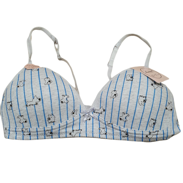 Luna Εφηβικό - Παιδικό Μπουστάκι Γκρι με Σκυλάκια 1307