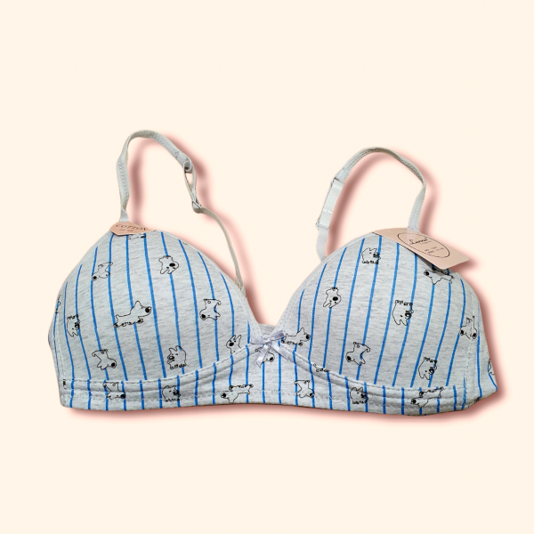 Luna Εφηβικό - Παιδικό Μπουστάκι Γκρι με Σκυλάκια 1307