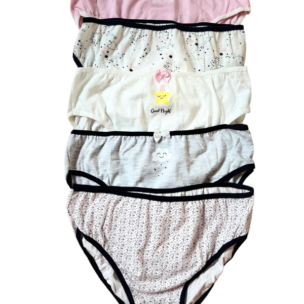 Berrak Kids Βαμβακερά Εσώρουχα για Κορίτσια - Σετ 5 Τεμαχίων 6853 sweet dreams