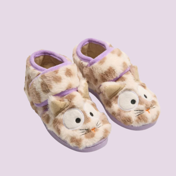 Ysabel Mora Παιδικές  Παντόφλες ποντικάκι κλειστές με σκρατς 34039 & ανατομικό πάτο