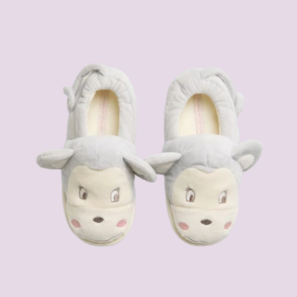 Ysabel Mora Γυναικείες Παντόφλες Μαιμουδάκι κλειστές γκρί 34038 unico