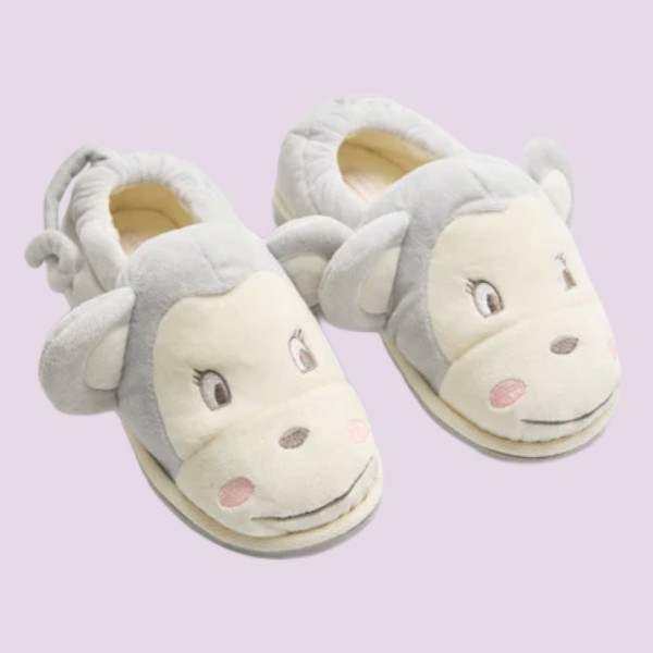 Ysabel Mora Γυναικείες Παντόφλες Μαιμουδάκι κλειστές γκρί 34038 unico