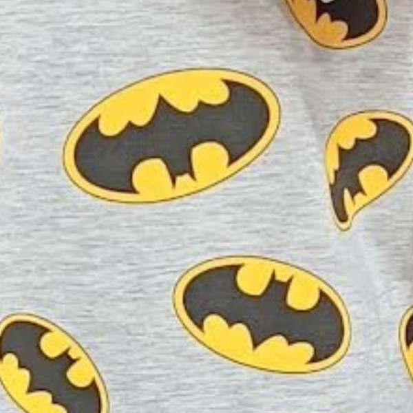 Nina Club Αγορίστικη βαμβακερή πιτζάμα fashion με σχέδιο Batman γκρί φουτερ μπλούζα & παντελόνι batman.grey