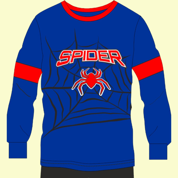 Natura Παιδική για αγόρι βαμβακερή πιτζάμα με σχέδιο Spider man μπλε & κόκκινο 4065Κ