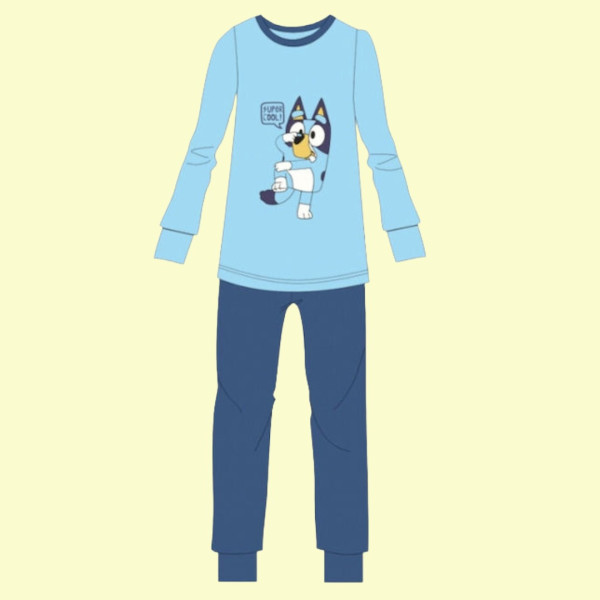 Natura Παιδική για αγόρι βαμβακερή πιτζάμα με σχέδιο  Bluey μπλε 4085