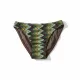 Modern Ocean Set παιδικό μαγιό πλεκτό τριγωνάκι τύπου Missoni με δώρο το παρεό με αποχρώσεις του πράσινου CT-6332 green