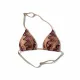 Modern Ocean Set παιδικό μαγιό πλεκτό τριγωνάκι τύπου Missoni με δώρο το παρεό τερακότα & μπορντώ CT-6332 teracotta bordeaux