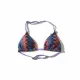Modern Ocean Set παιδικό μαγιό πλεκτό τριγωνάκι τύπου Missoni με δώρο το παρεό Μωβ μπλέ & πορτοκαλί CT-6332 purple.orange