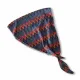 Modern Ocean Set παιδικό μαγιό πλεκτό τριγωνάκι τύπου Missoni με δώρο το παρεό Μωβ μπλέ & πορτοκαλί CT-6332 purple.orange