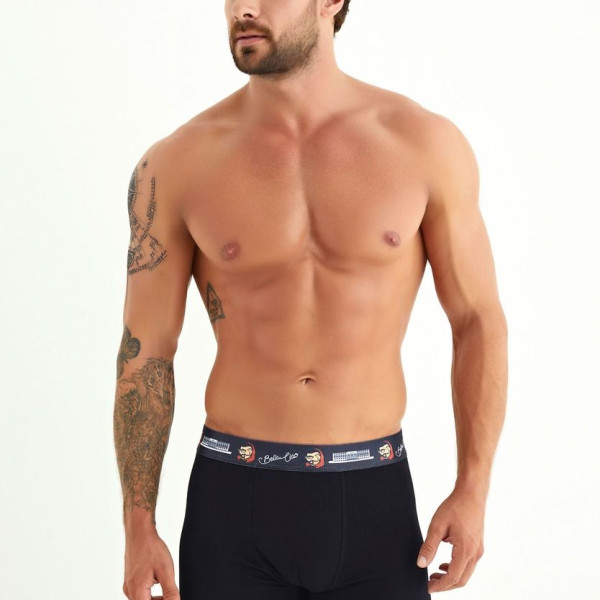 SOMA Ανδρικά Μπόξερ 1 τεμ Μαύρο Ciao Bella Casa De Papel