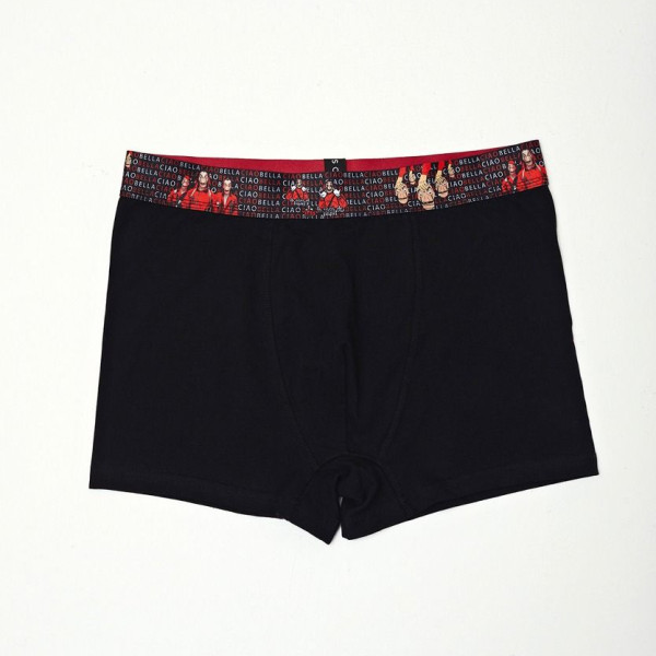 SOMA Ανδρικά Μπόξερ 1 τεμ Μαύρο Ciao Bella Casa De Papel 415.1