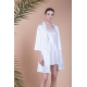 Milena by Paris Robe Ρόμπα Σατέν Ιβουαρ 005356