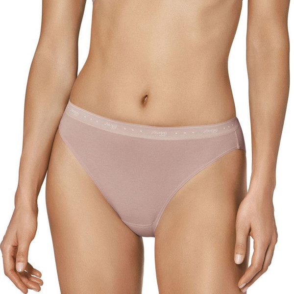 Sloggi 100 Tai Γυναικείο Βαμβακερό Εσώρουχο Μαρόν μπέζ 10198073 3021/DQ