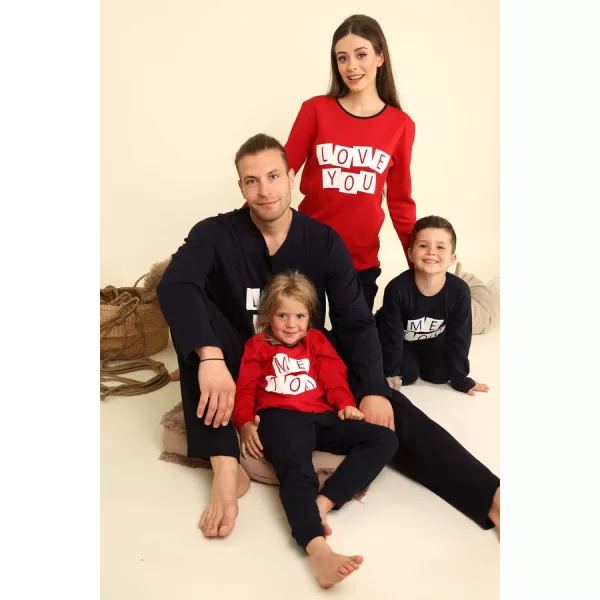 Happy Family Ανδρική Xειμερινή Βαμβακερή Μαύρη Πιτζάμα με Μακρύ Παντελόνι Σχέδιο ''Love You'' AB-XHF719 Happy Family Ανδρική Xειμερινή Βαμβακερή Μαύρη Πιτζάμα με Μακρύ Παντελόνι Σχέδιο ''Love You'' AB-XHF719