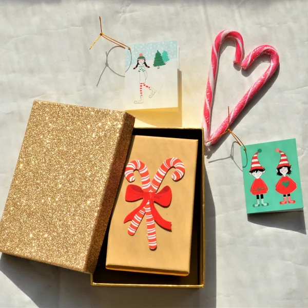 Sweet Home Socks Χριστουγεννιάτικο Δώρο Παιδική Κάλτσα Santa-Claus 24-27 +Κουτί Μαύρο 8274