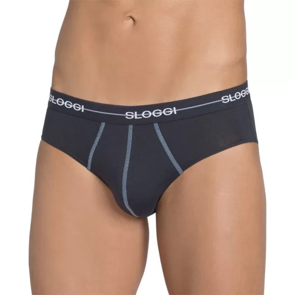 Sloggi Midi Σλιπ Ανδρικό 2 τεμάχια και για Μεγάλα Μεγέθη Μαύρο 10050546 0004/04 Sloggi Midi Σλιπ Ανδρικό 2 τεμάχια και για Μεγάλα Μεγέθη Μαύρο 10050546 0004/04