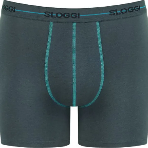 Sloggi Start Short Ανδρικό Μπόξερ 2 τεμ Γκρί 10055546-M003/T5