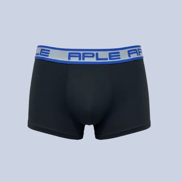 Apple Hipster Μποξεράκι Ανδρικό 2 Τεμάχια και για Μεγάλα Μεγέθη Μαύρο & Πράσινο με χρώμα στο λογότυπο πράσινο & μπλέ 0112970 Lycra