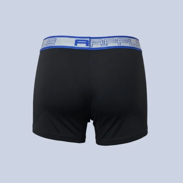 Apple Hipster Μποξεράκι Ανδρικό 2 Τεμάχια και για Μεγάλα Μεγέθη Μαύρο & Πράσινο με χρώμα στο λογότυπο πράσινο & μπλέ 0112970 Lycra