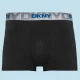 DKNY Ανδρικά Μποξεράκια με φαρδύ Λάστιχο Σετ 3Τεμ U5-61903 Μαύρα με διαφορετικά ασημί χρώματα στο λάστιχο