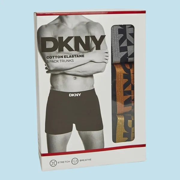 DKNY Ανδρικά Μποξεράκια Σετ 3 Τεμ Μαύρα με χρώματα στο λάστιχο U5-61876