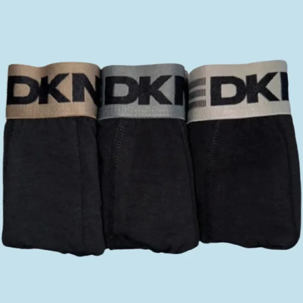 DKNY Ανδρικά Μποξεράκια Σετ 3 Τεμ Μαύρα με χρώματα στο λάστιχο U5-61875