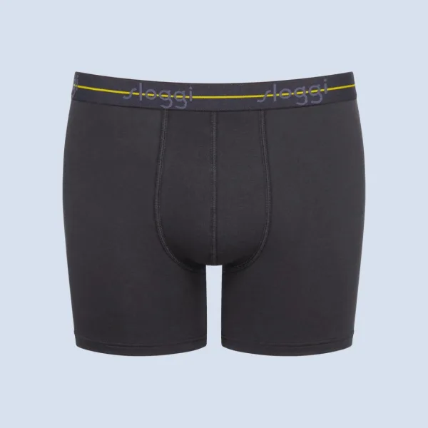 Sloggi Start Short Ανδρικό μακρύ Μπόξερ οικονομικό σετ  2 τεμ Γκρι 10206948 M032/B7