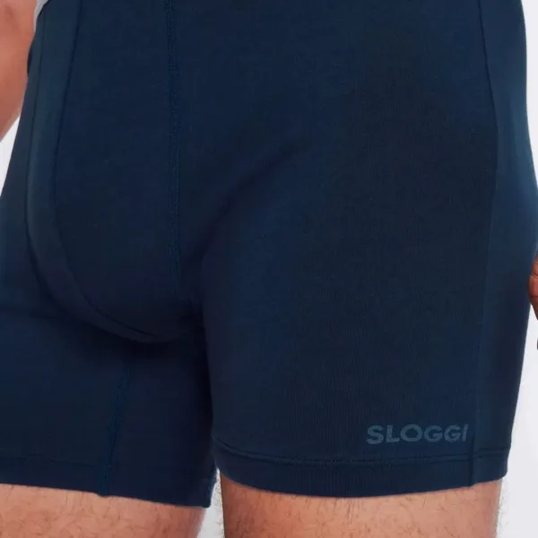 Sloggi Μακρύα βαμβακερά Μποξεράκια Ανδρικά 2 Τεμάχια Οικονομική συσκευασία Μπλέ 10217769-00RA Go ABC Short Sloggi Μακρύα βαμβακερά Μποξεράκια Ανδρικά 2 Τεμάχια Οικονομική συσκευασία Μπλέ 10217769-00RA Go ABC Short