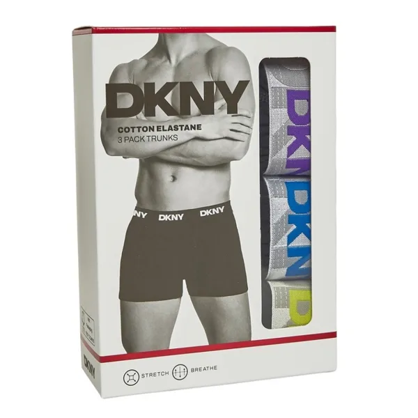DKNY Ανδρικά Μποξεράκια με φαρδύ Λάστιχο Σετ 3Τεμ U5-61835 Μαύρα με διαφορετικά χρώματα στο λάστιχο DKNY Ανδρικά Μποξεράκια με φαρδύ Λάστιχο Σετ 3Τεμ U5-61835 Μαύρα με διαφορετικά χρώματα στο λάστιχο