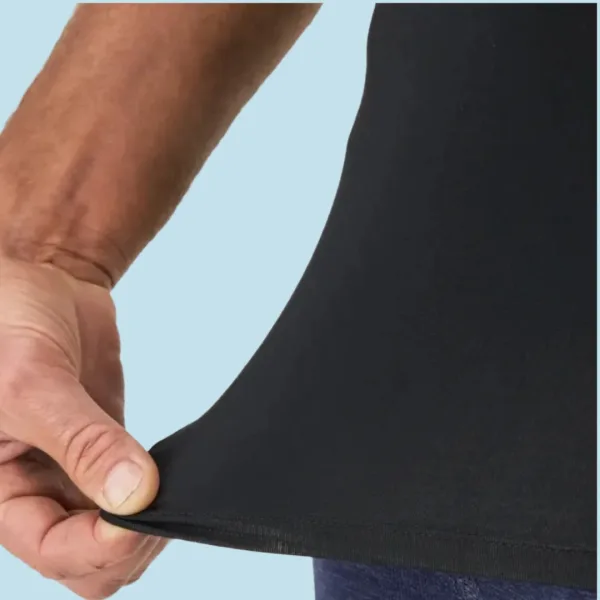 Hanes Ανδρική Βαμβακερή Μαύρη Φανέλα  100% βαμβακερή 2110BK BLACK