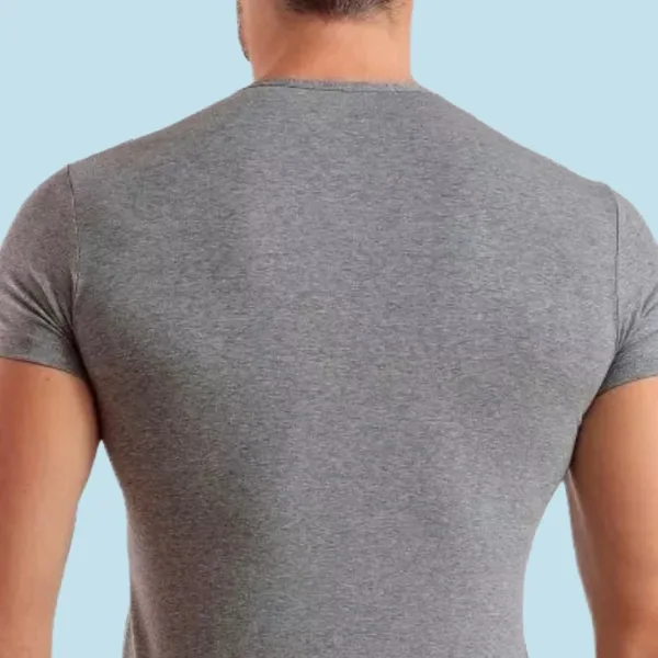 Hanes Ανδρική Βαμβακερή Γκρι  Φανέλα  100% βαμβακερή 2110JC GREY