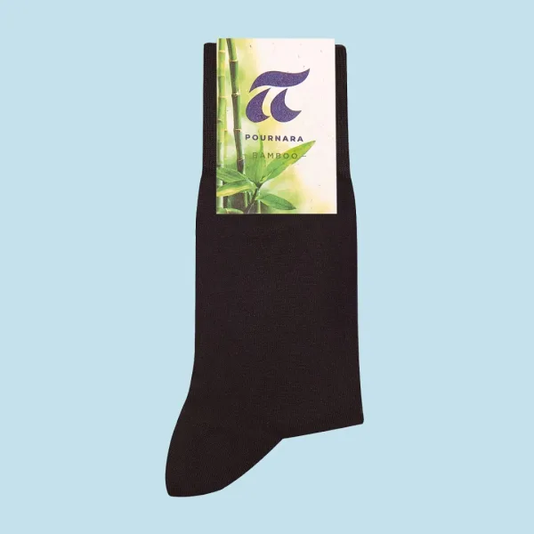 Pournara Κάλτσες Μαύρες Bamboo ανδρικές 1+1 δώρο Οικονομική συσκευασία 2148 Black