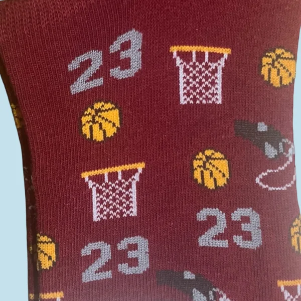 Ysabel Mora Ανδρικές βαμβακερές κάλτσες Invisible fashion κόκκινο 22913 basket 41-46 Size