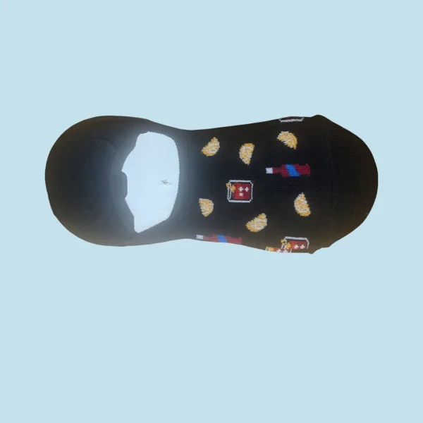 Ysabel Mora Ανδρικές βαμβακερές κάλτσες Invisible fashion μαύρο Black 22182 41-46 Size