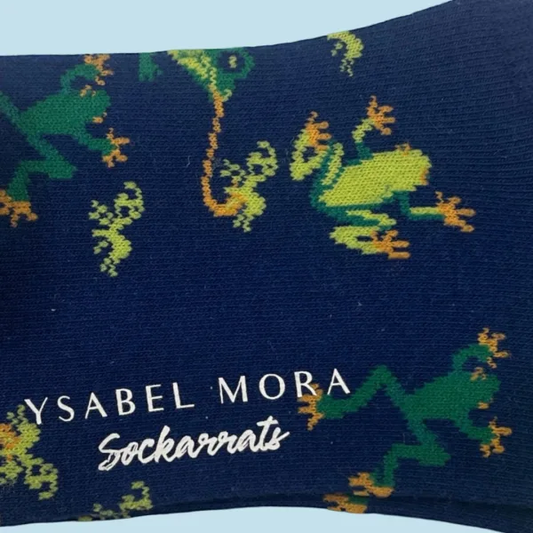 Ysabel Mora Ανδρικές βαμβακερές κάλτσες Invisible fashion Μπλέ Σαύρες 22918 41-46 Size