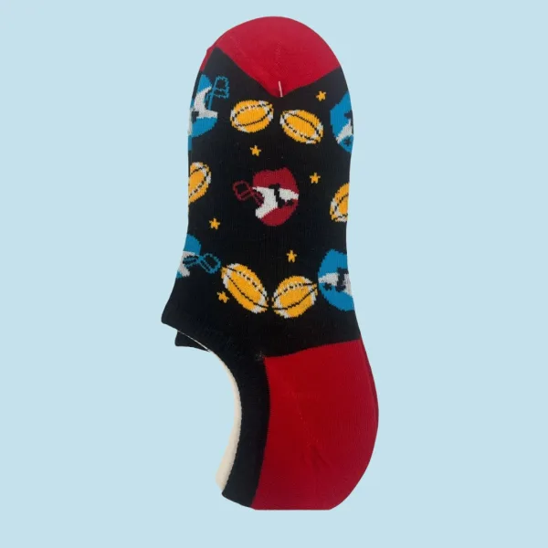 Ysabel Mora Ανδρικές βαμβακερές κάλτσες Invisible fashion μαύρες Μπειζμπολ 22918 41-46 Size