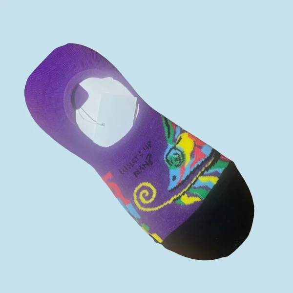 Ysabel Mora Ανδρικές βαμβακερές κάλτσες Invisible fashion Μώβ whats up man 22814 41-46 Size