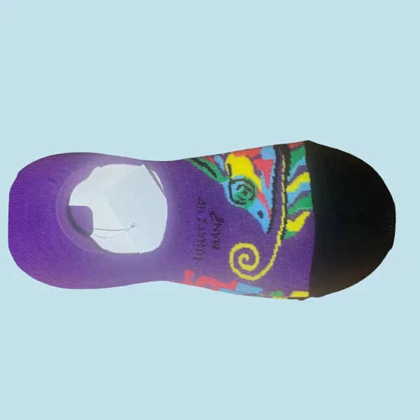 Ysabel Mora Ανδρικές βαμβακερές κάλτσες Invisible fashion Μώβ whats up man 22814 41-46 Size