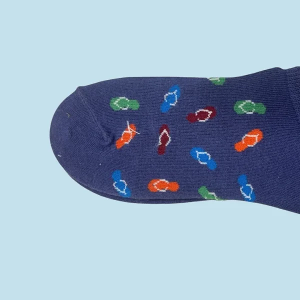 Ysabel Mora Ανδρικές βαμβακερές κάλτσες Invisible fashion Μώβ flip flops 22183 41-46 Size